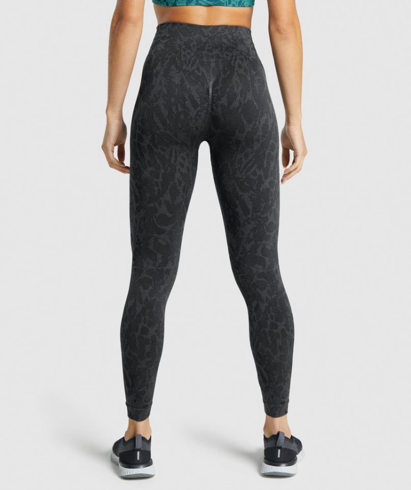 Legginsy Gymshark Adapt Animal Seamless Damskie Czarne | PL 159RTW